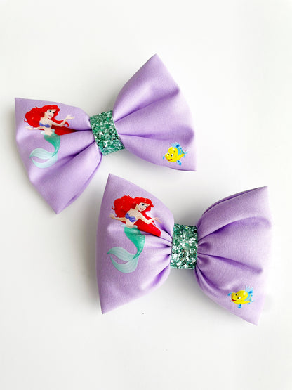 Little Mermaid Hair Bow