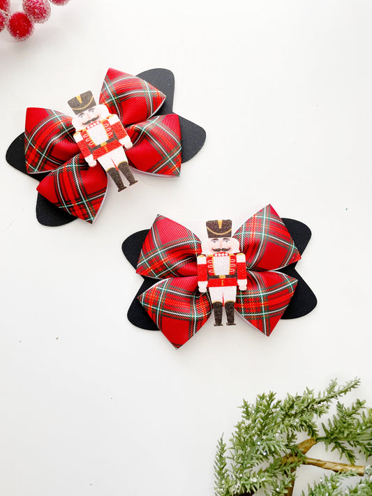 Nutcracker Hair Bow