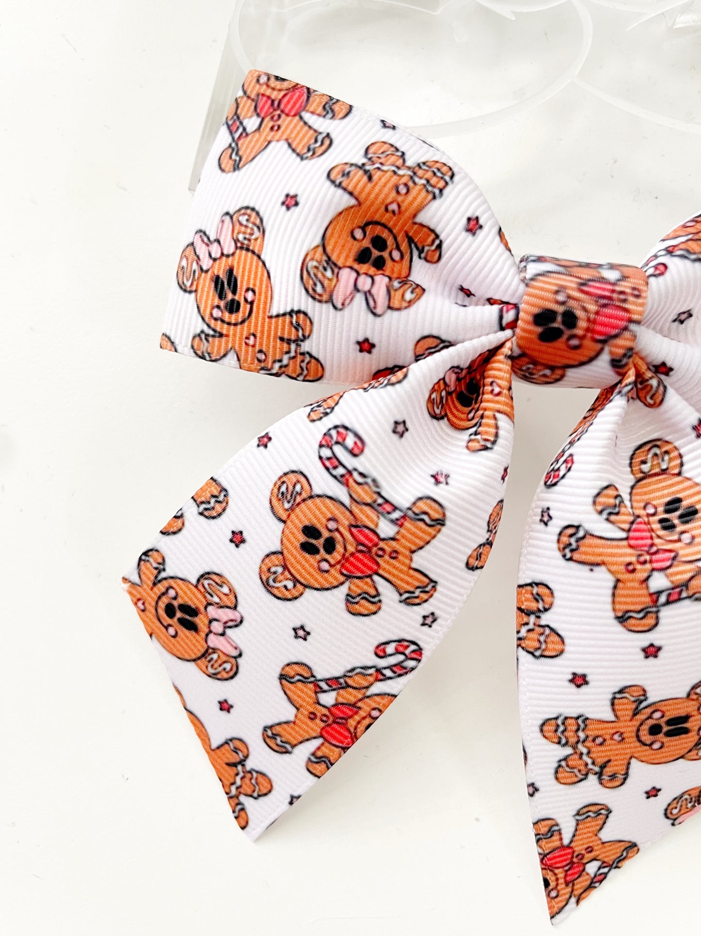 Minnie Mickey Gingerbread Hair Bow