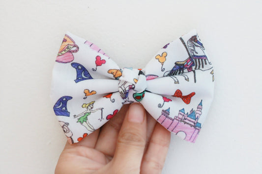 Disney Doodle Fabric Bow