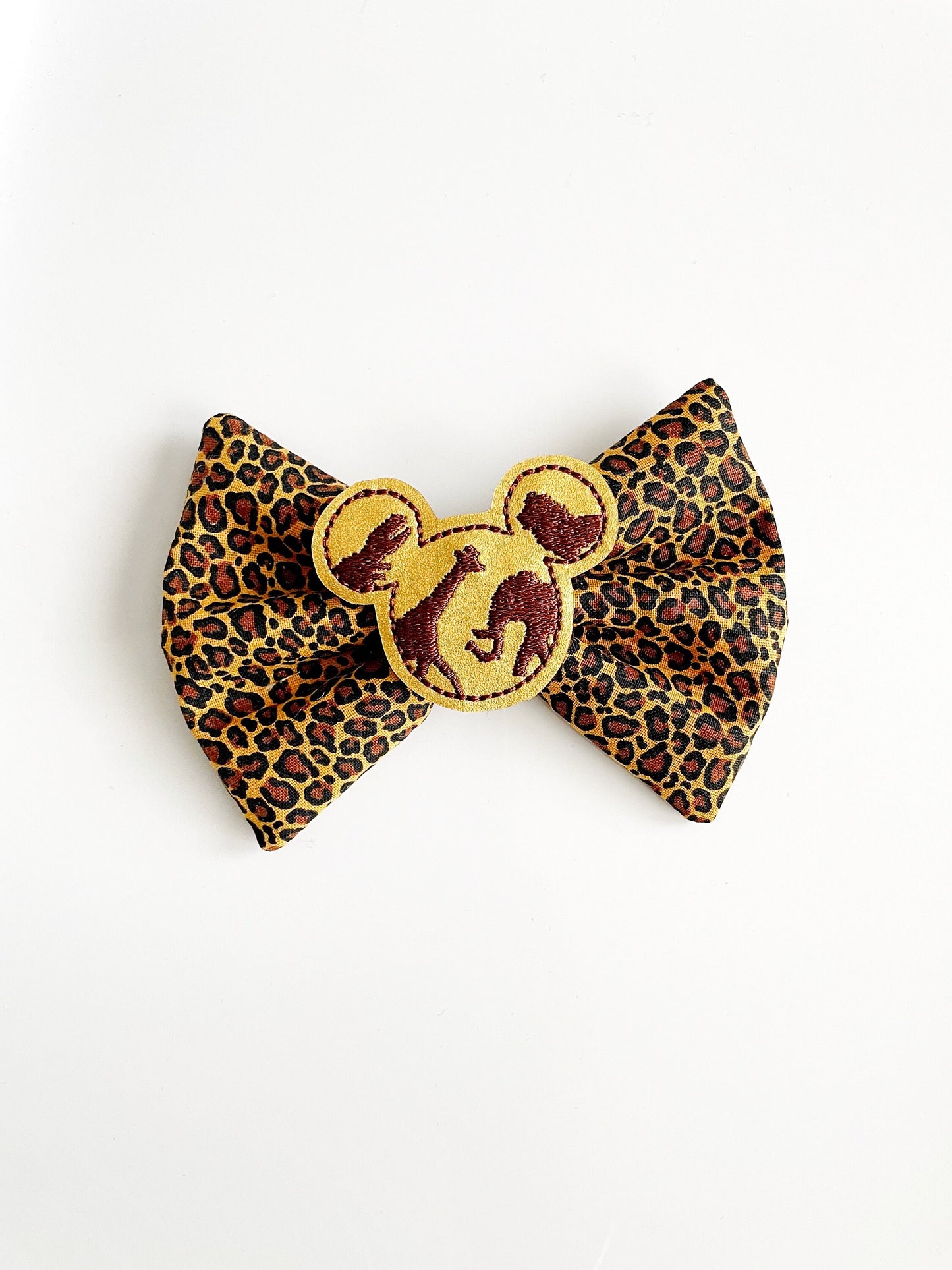 Animal Kingdom Inspired Fabric Bow