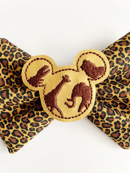 Animal Kingdom Inspired Fabric Bow