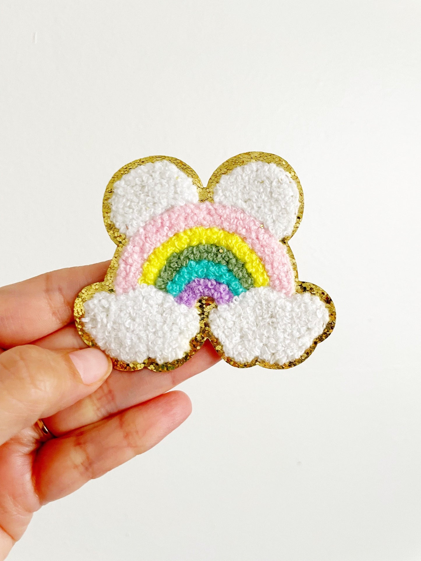 Minnie Rainbow Chenille, Rainbow Minnie Patch Iron On, Disney Iron On Patch, Chenille Patch, Disney Iron On, Disney Rainbow Ears Patch