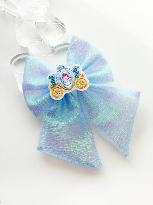 Cinderella Carriage Hair Bow