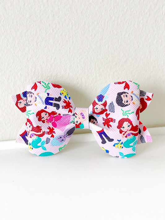 Ariel Vegan Leather Hair Bow