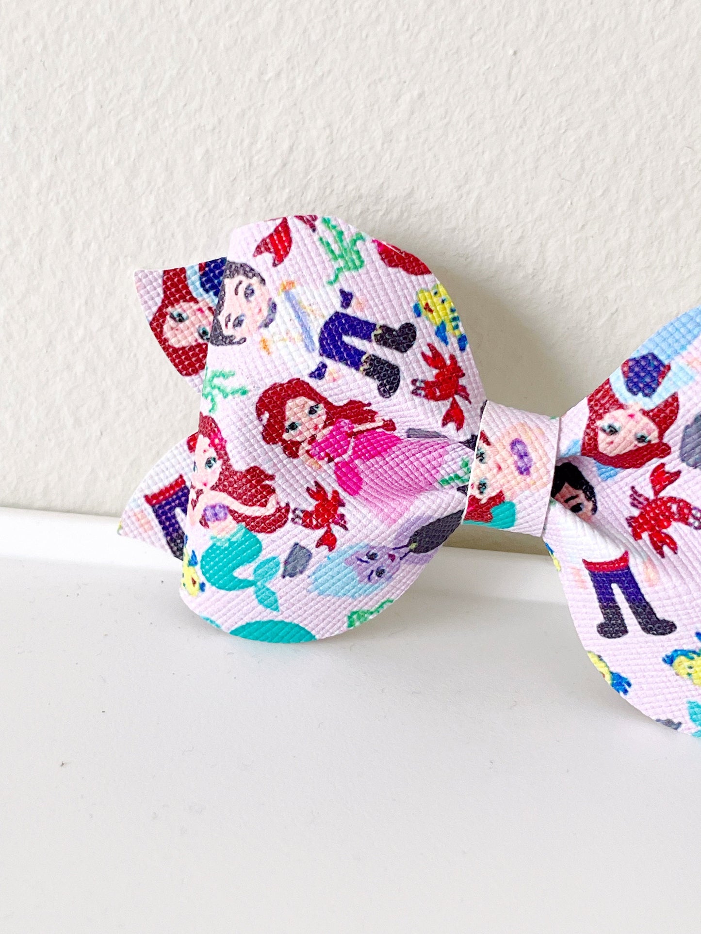 Ariel Vegan Leather Hair Bow