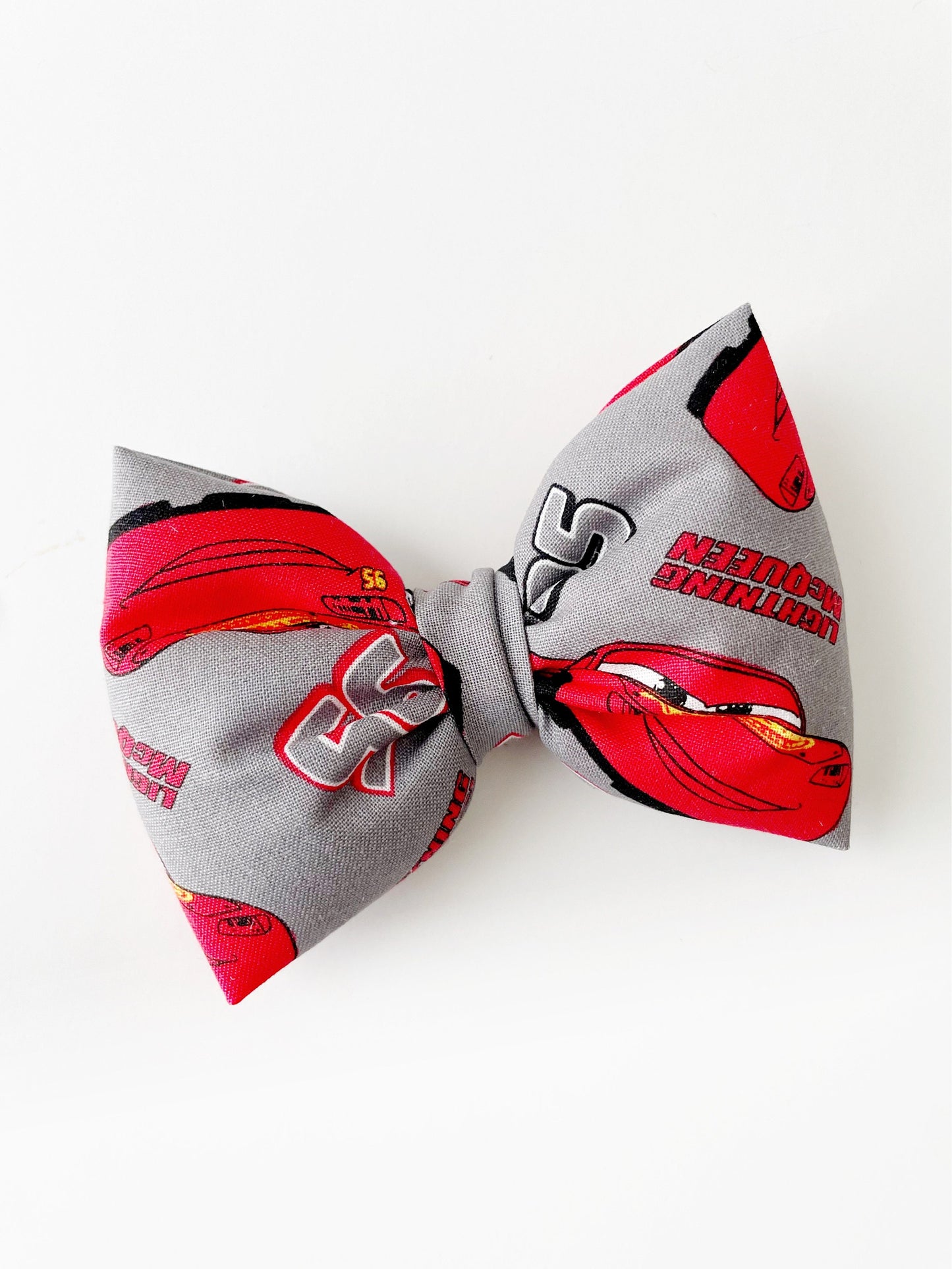 Lightning McQueen Hair Bow, Cars Hair Bow, Disneyland Hair Clip, Racing Car Hair Bow, Cars Hair Clip, Disney Park Bow, Car Puffy Hair Bow