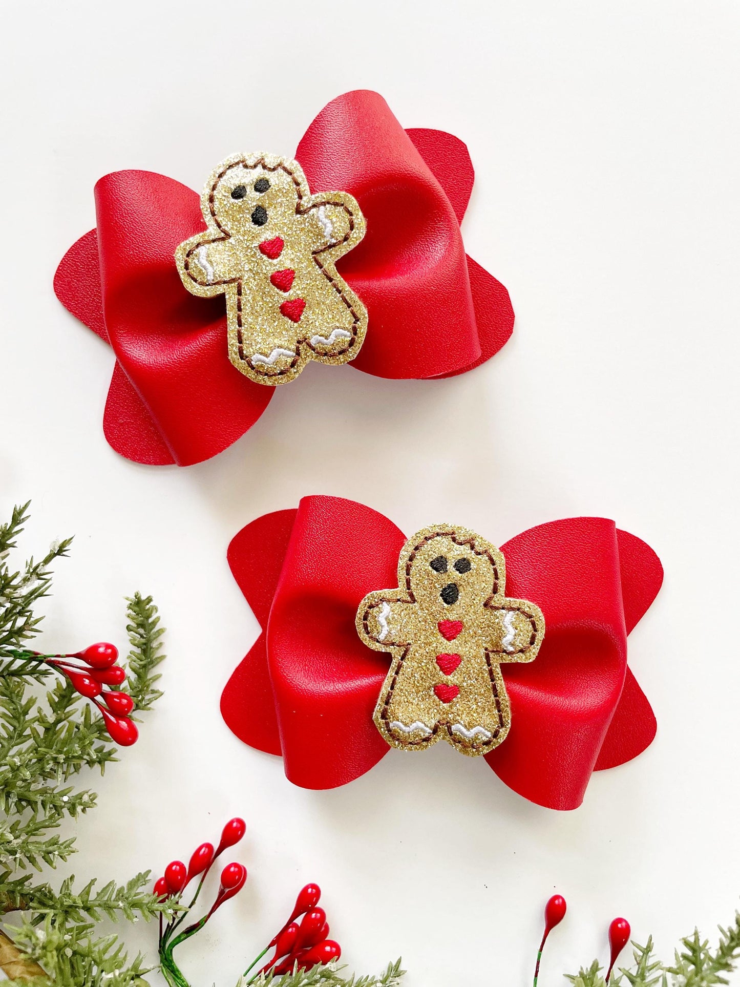 Gingerbread Hair Bow