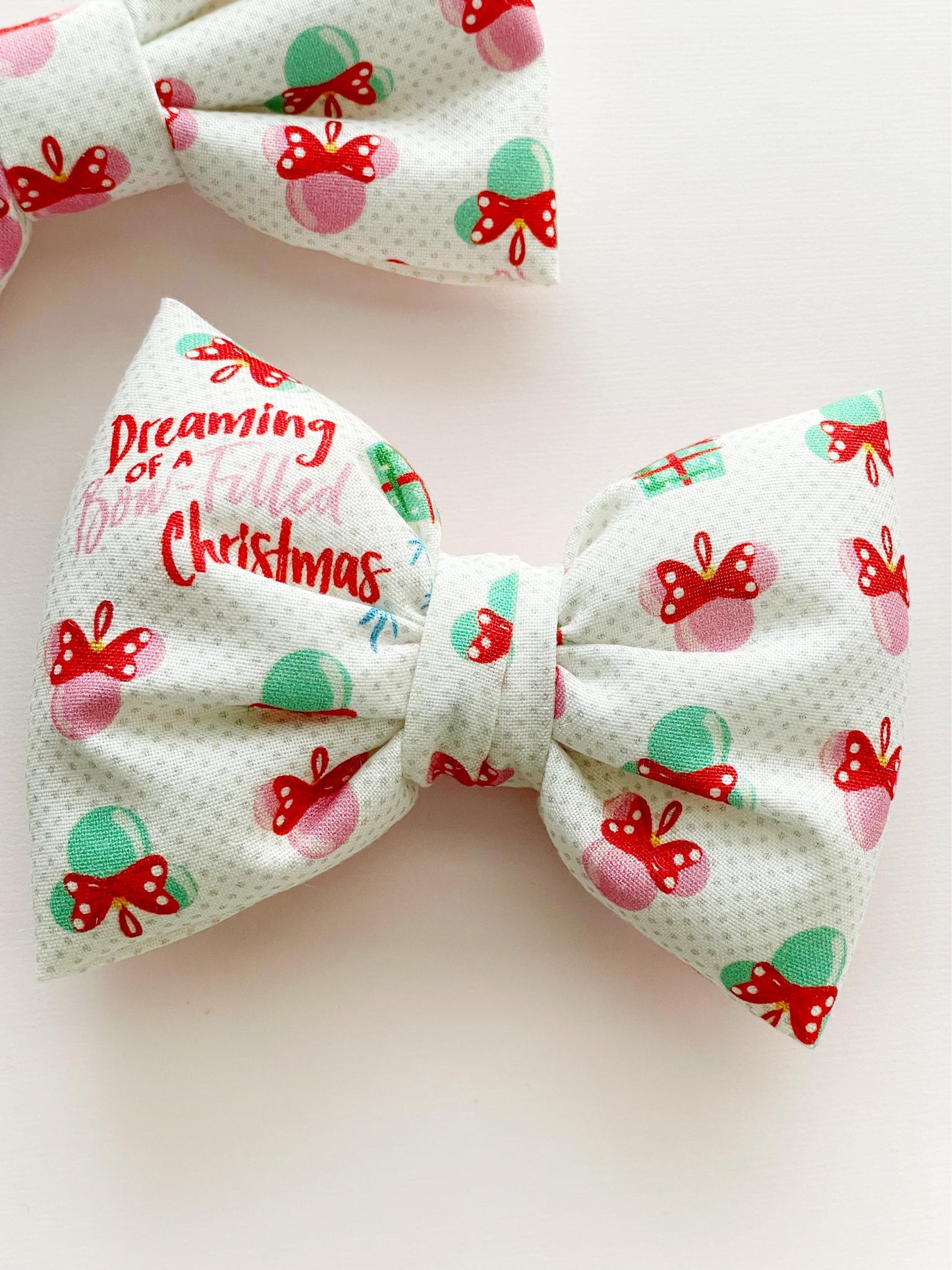 Minnie Christmas Hair Bow