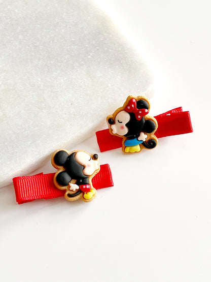 Minnie Mouse Hair Clips